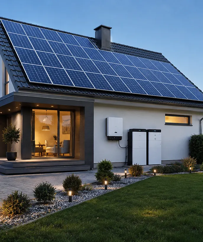 Battery-integrated solar setups for new home installations
